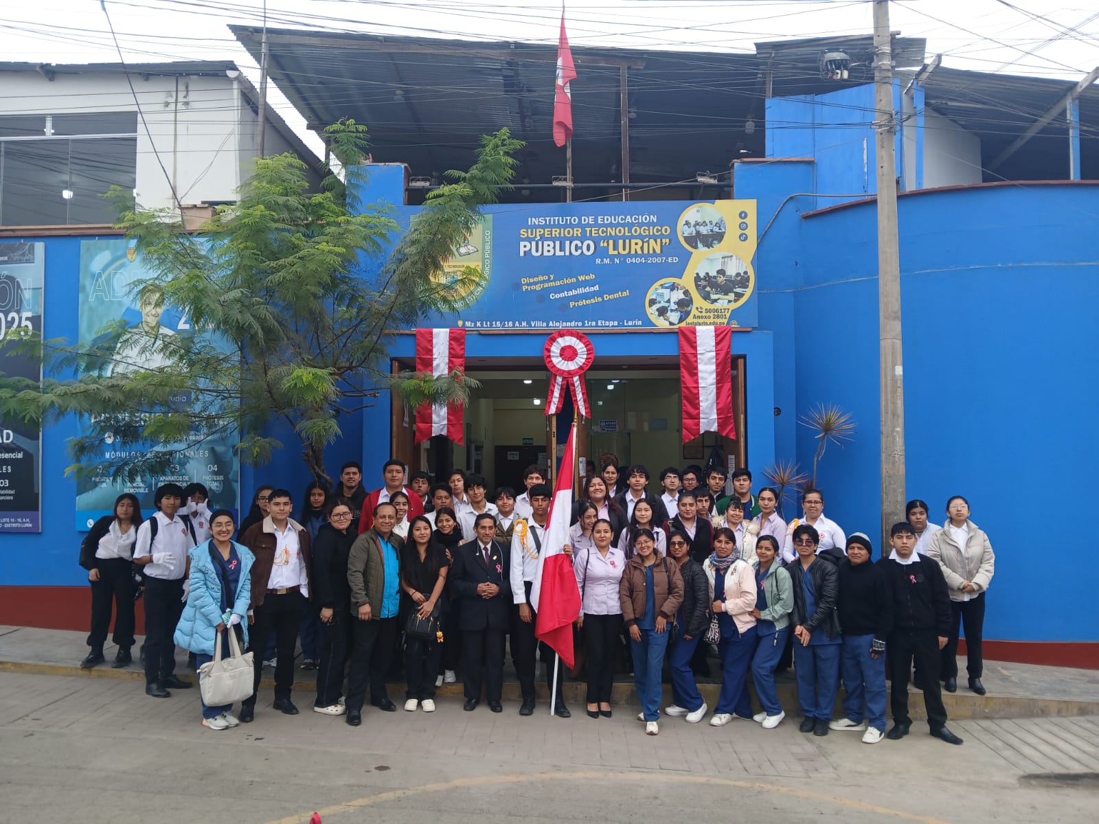 Desfile Fiestras Patrias - IESTP Lurin
